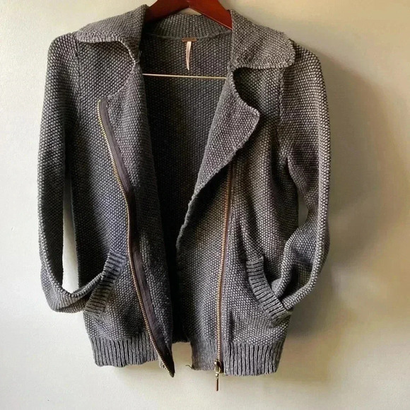 Free people kitted riders style jacket size Small - Picture 4 of 5